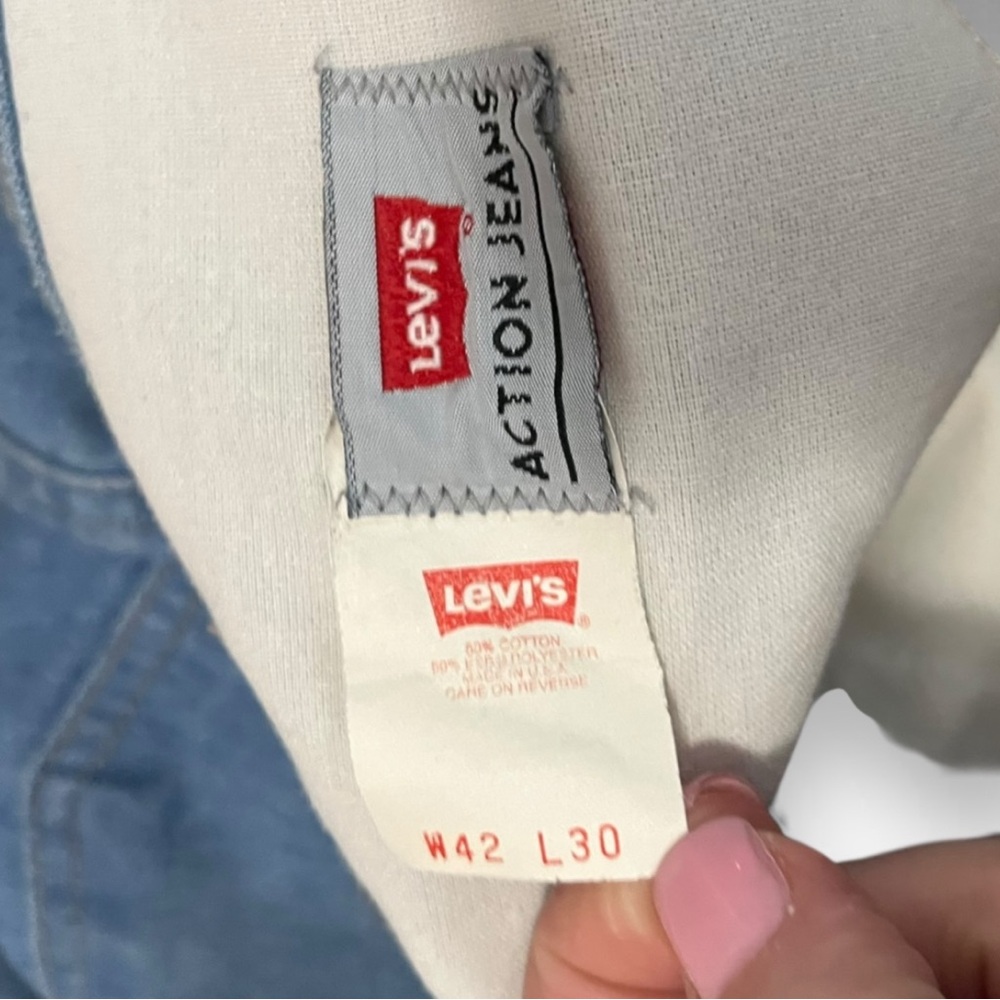 LEVI'S Men's Vintage Orange Label Light Wash Bootcut Relaxed Fit Size 42x30‎ - Picture 8 of 8